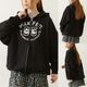 MILKFED. | COLLEGE LOGO PATCH ZIP UP HOODIE��103263012002��