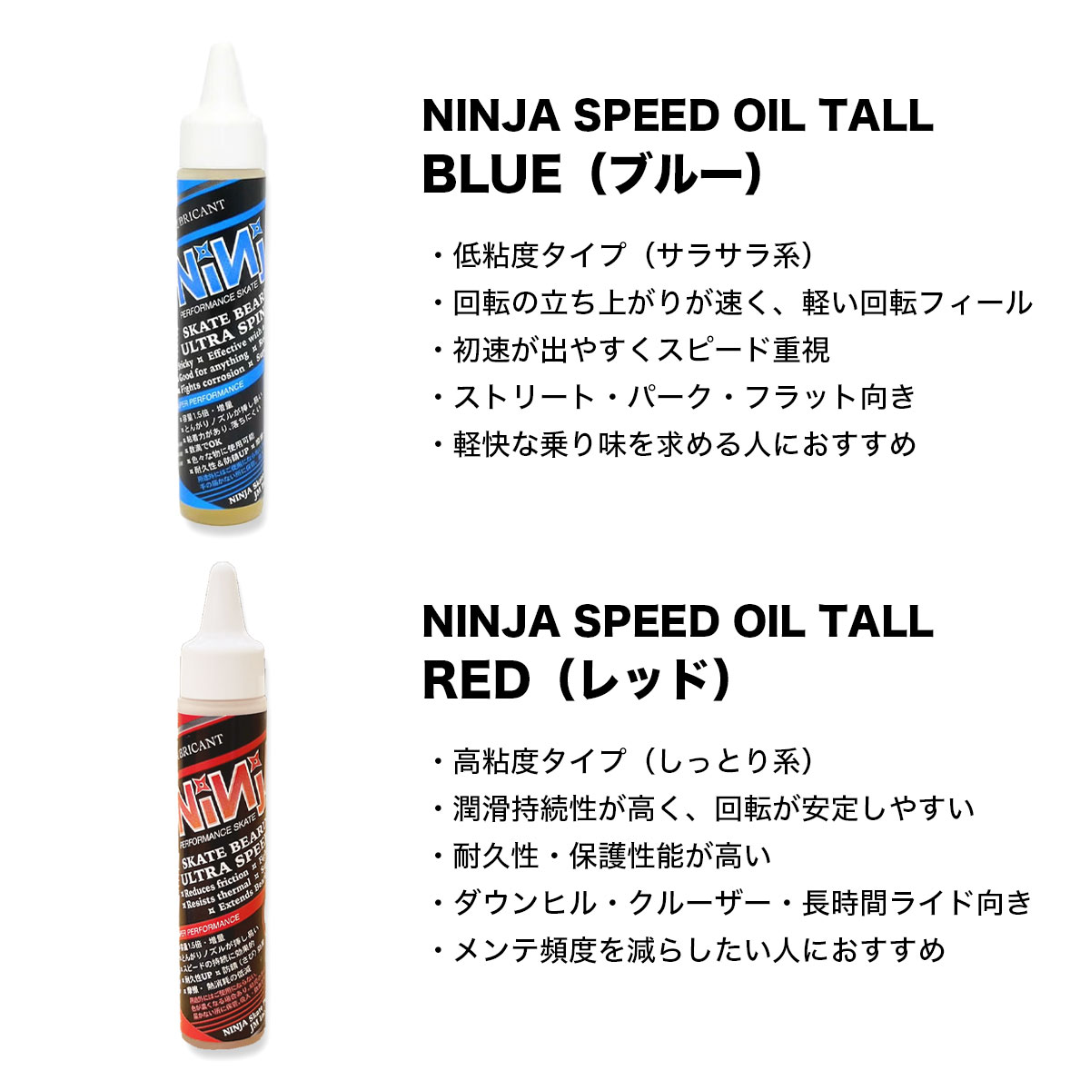 NINJA  | SPEED OIL TALL  BLUE / RED 20ml��490736/490729��