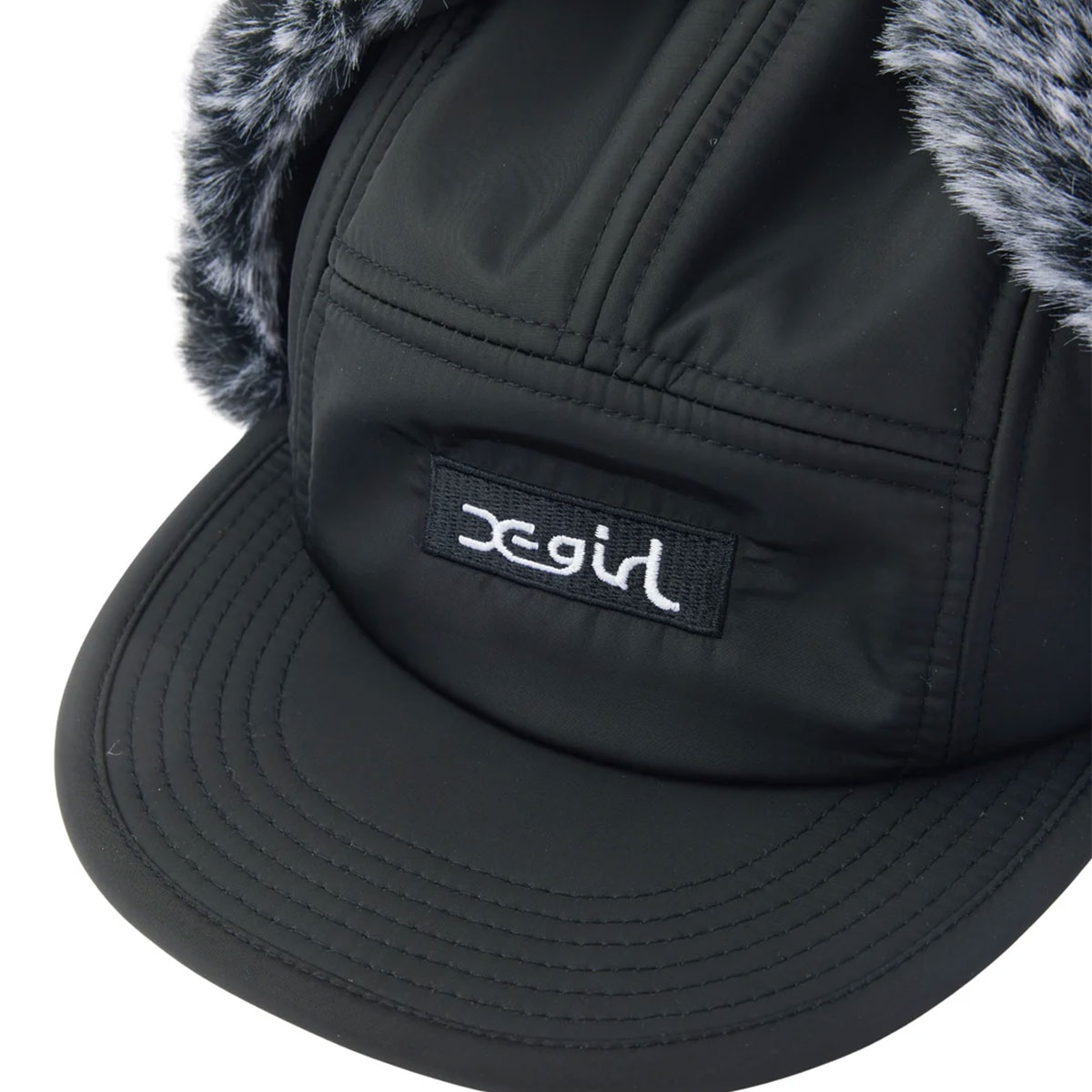 X-GIRL  | BOX LOGO EMBROIDERED DOG EAR JET CAP��105263051001��