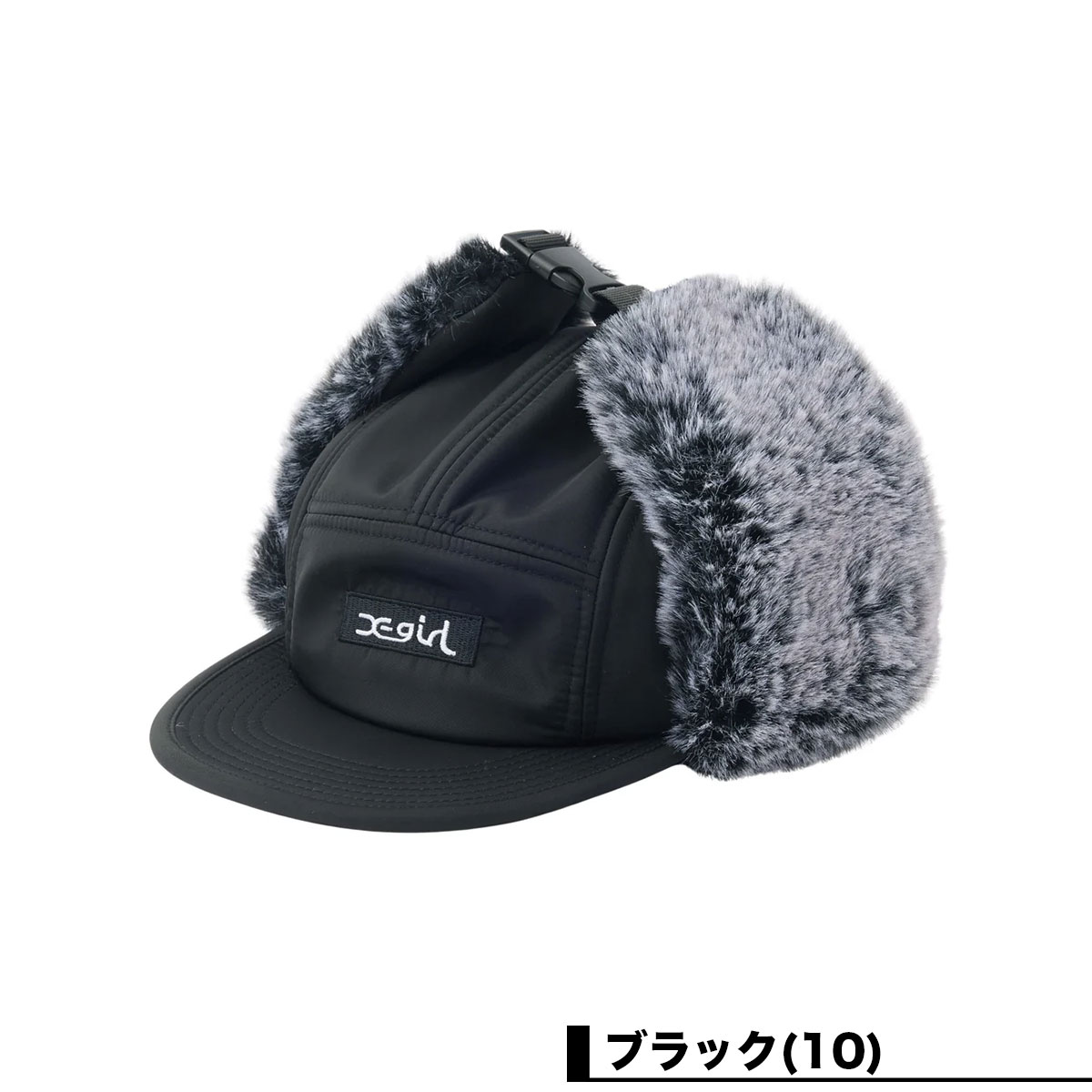 X-GIRL  | BOX LOGO EMBROIDERED DOG EAR JET CAP��105263051001��
