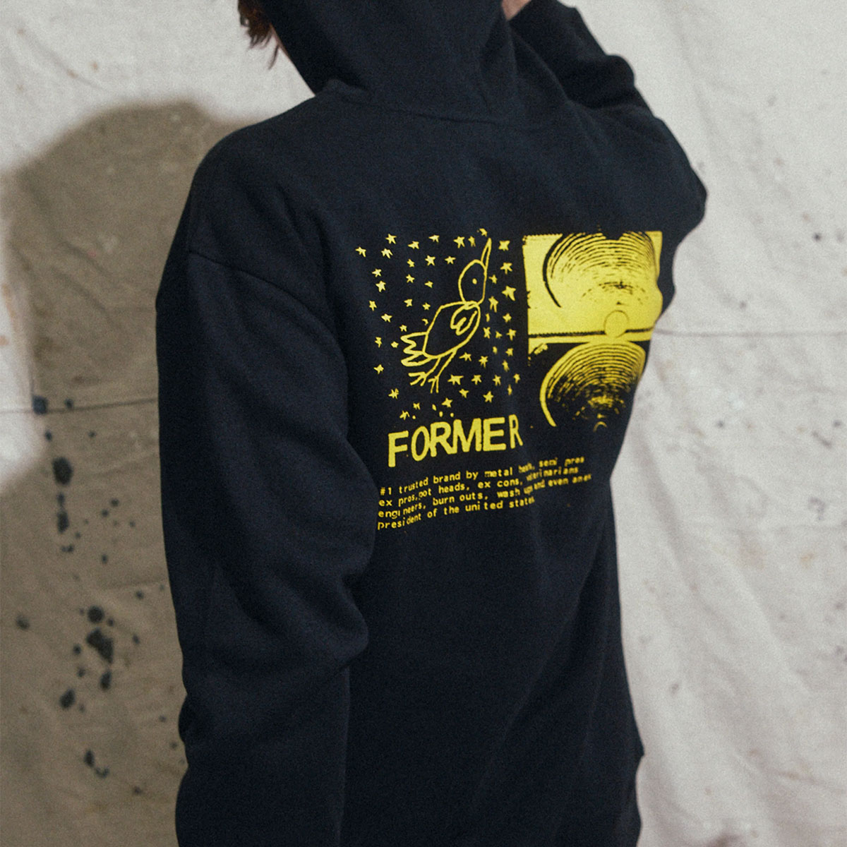 �ե����ޡ� ��� �������å� �ѡ����� �ա��ǥ��� �ȥåץ� M L �����ե��� �����ȥɥ� ���ȥ꡼�� �͵� �֥��� FORMER ���� | FREE CRUX HOOD��FFL-25308��