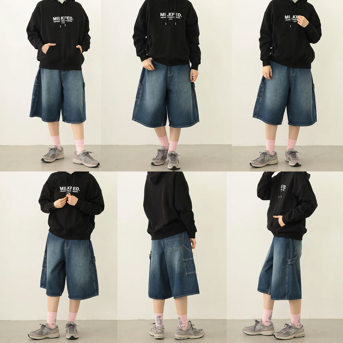 ��30%OFF ������ۥߥ륯�ե��� ��ǥ����� �ѡ����� �������å� �ա��� ���� ��� ��3�� M L �͵��֥��� MILKFED. ���� | STENCIL LOGO WIDE SWEAT HOODIE��103253012006��