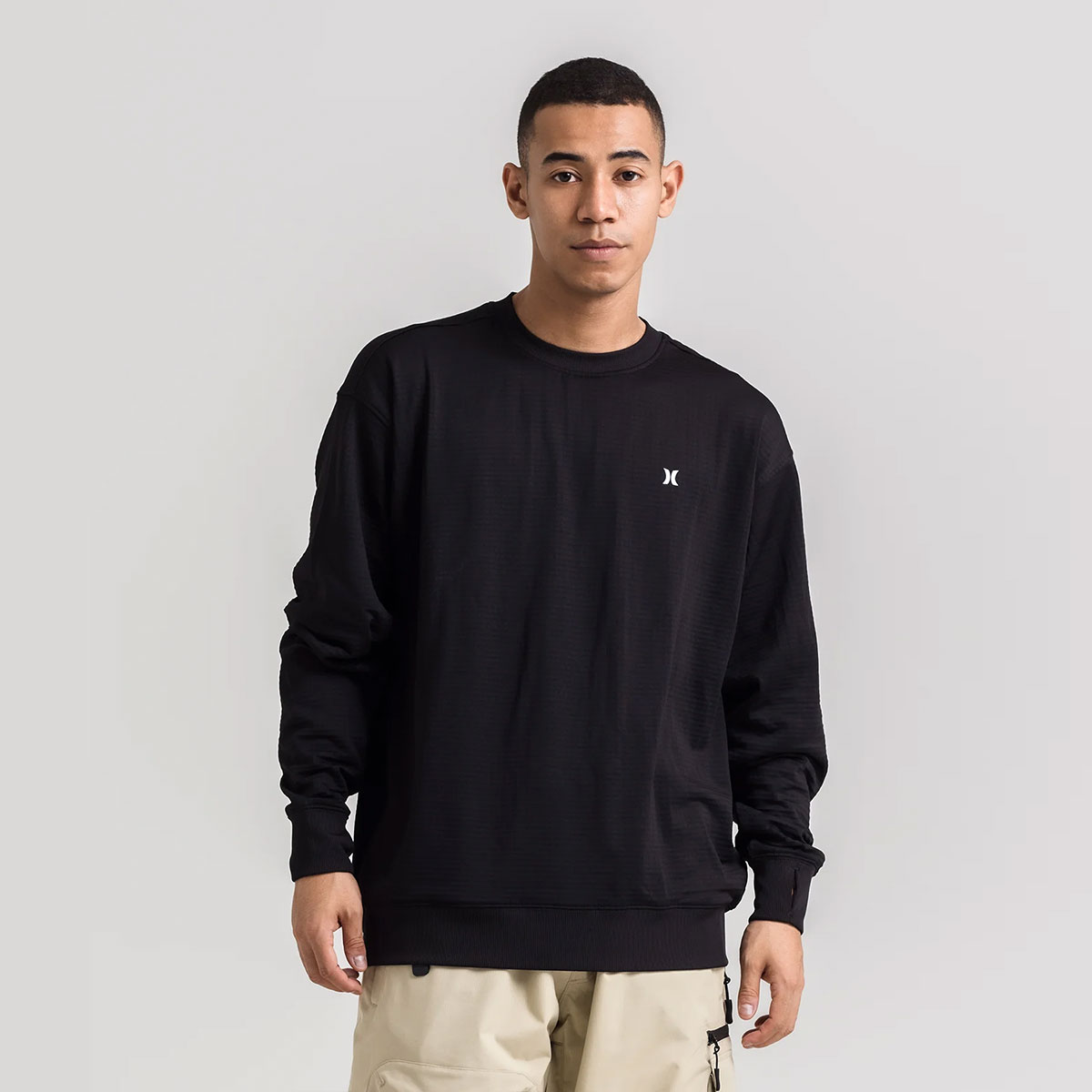 ��20%OFF ���ե�����ۥϡ��졼 �ե���ȥ� ��åե륤��ʡ� ����T ĹµT����� ��� ��ǥ����� �ۿ�®�� S M L XL �͵��֥��� HURLEY ���� |  PHANTOM WAFFLE INNER LOOSE CREW��MIW2200004��