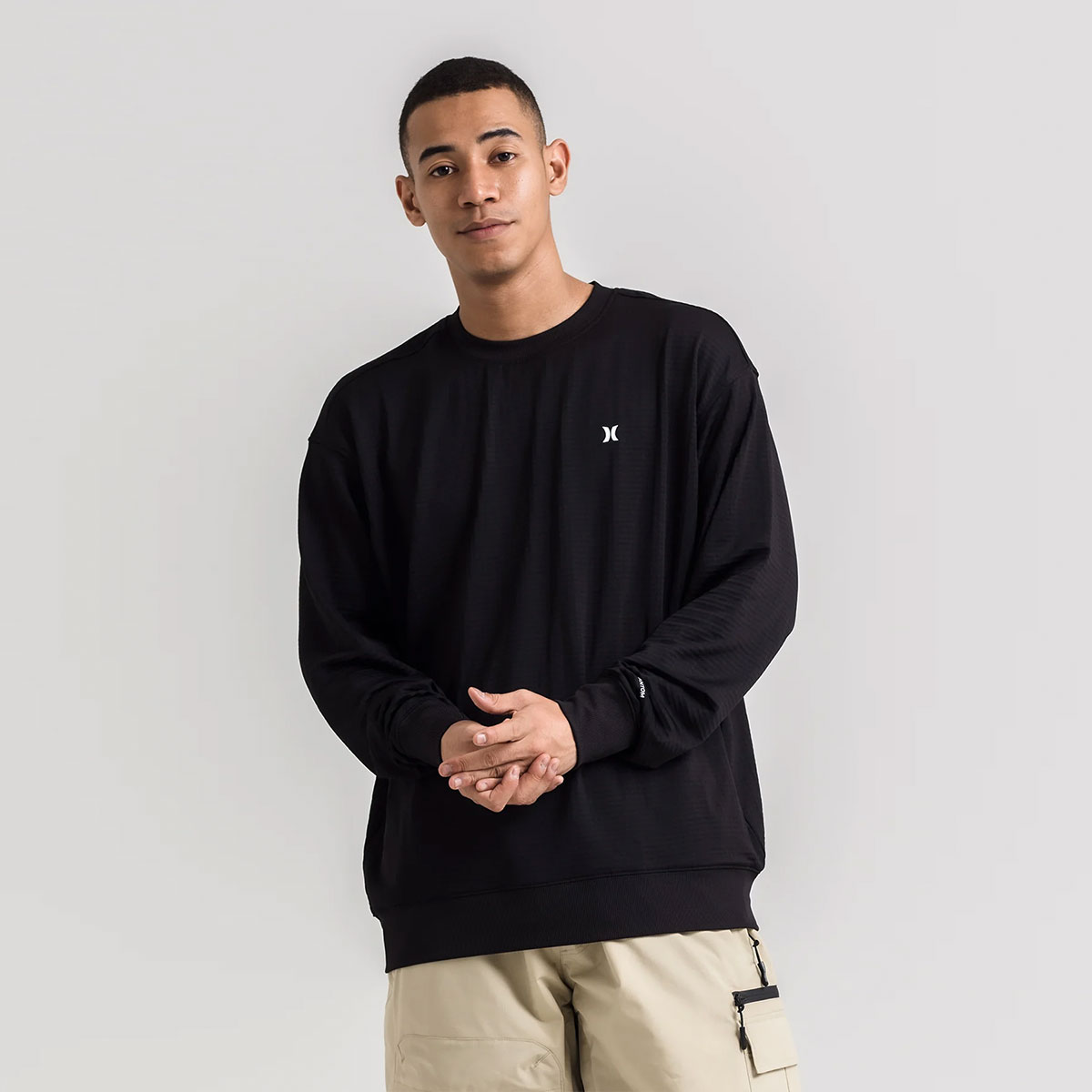 ��20%OFF ���ե�����ۥϡ��졼 �ե���ȥ� ��åե륤��ʡ� ����T ĹµT����� ��� ��ǥ����� �ۿ�®�� S M L XL �͵��֥��� HURLEY ���� |  PHANTOM WAFFLE INNER LOOSE CREW��MIW2200004��