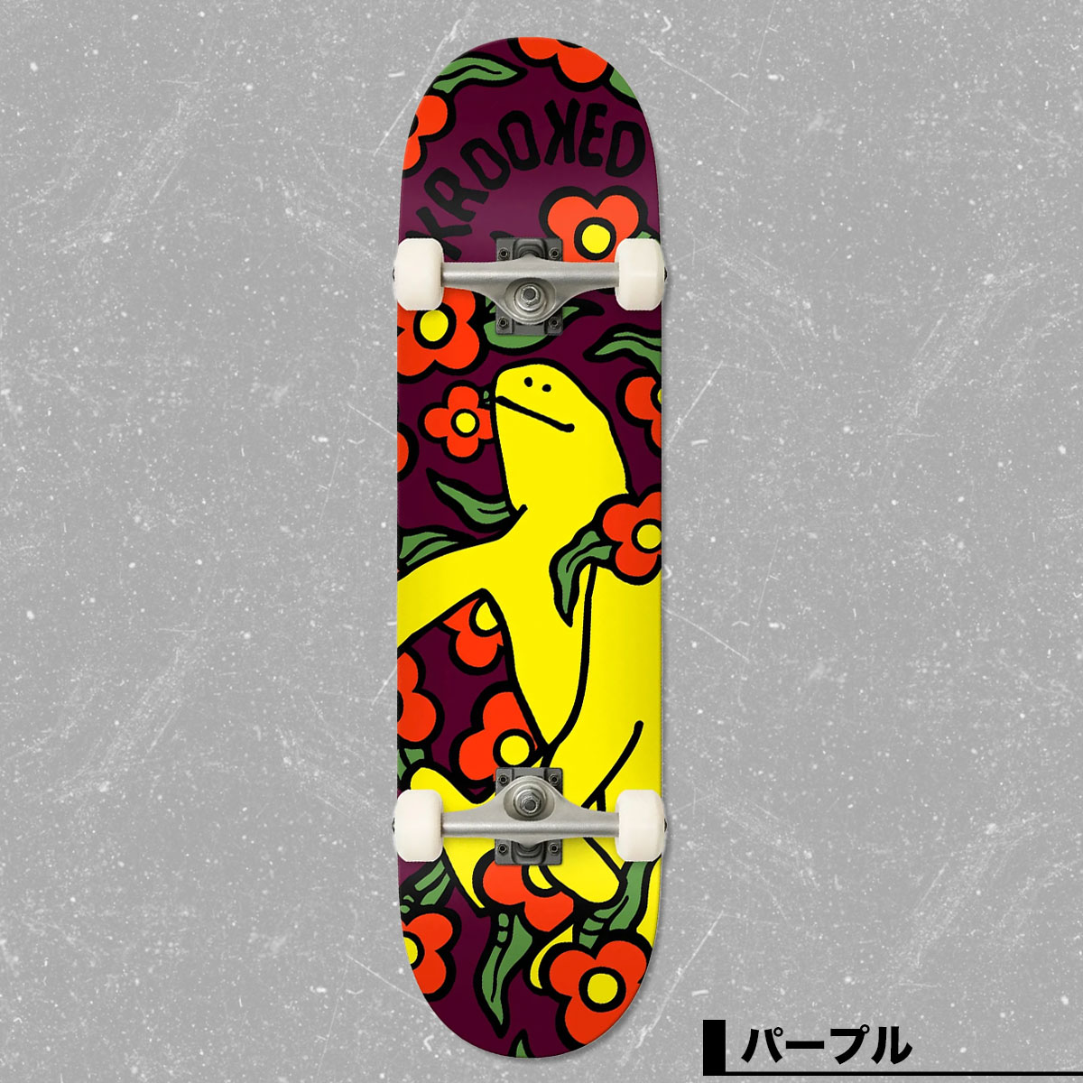 ���륭�å� �������ȥܡ��� �����ܡ� ����ץ꡼�� 7.3 / 7.5inc ���å� �Ҷ� �������ȥǥå� ���������� �͵��֥��� KROOKED | SHMOO VIBES ��110232-��