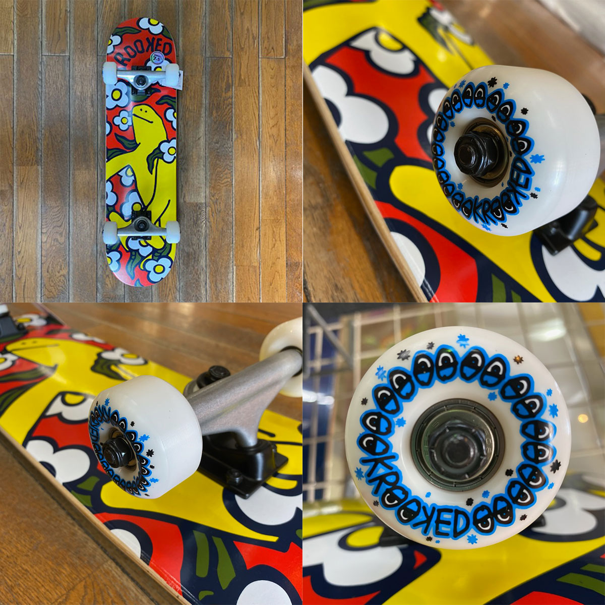 ���륭�å� �������ȥܡ��� �����ܡ� ����ץ꡼�� 7.3 / 7.5inc ���å� �Ҷ� �������ȥǥå� ���������� �͵��֥��� KROOKED | SHMOO VIBES ��110232-��