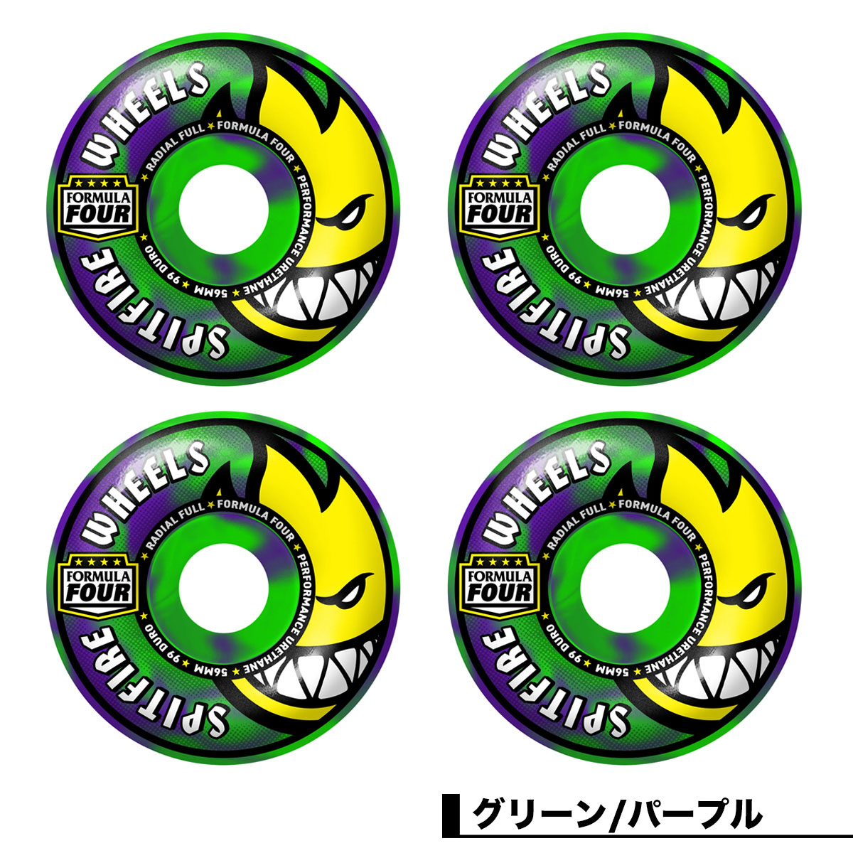 SPITFIRE WHEELS | Formula Four 99D Radial Full Skateboard Wheels��21110388854��