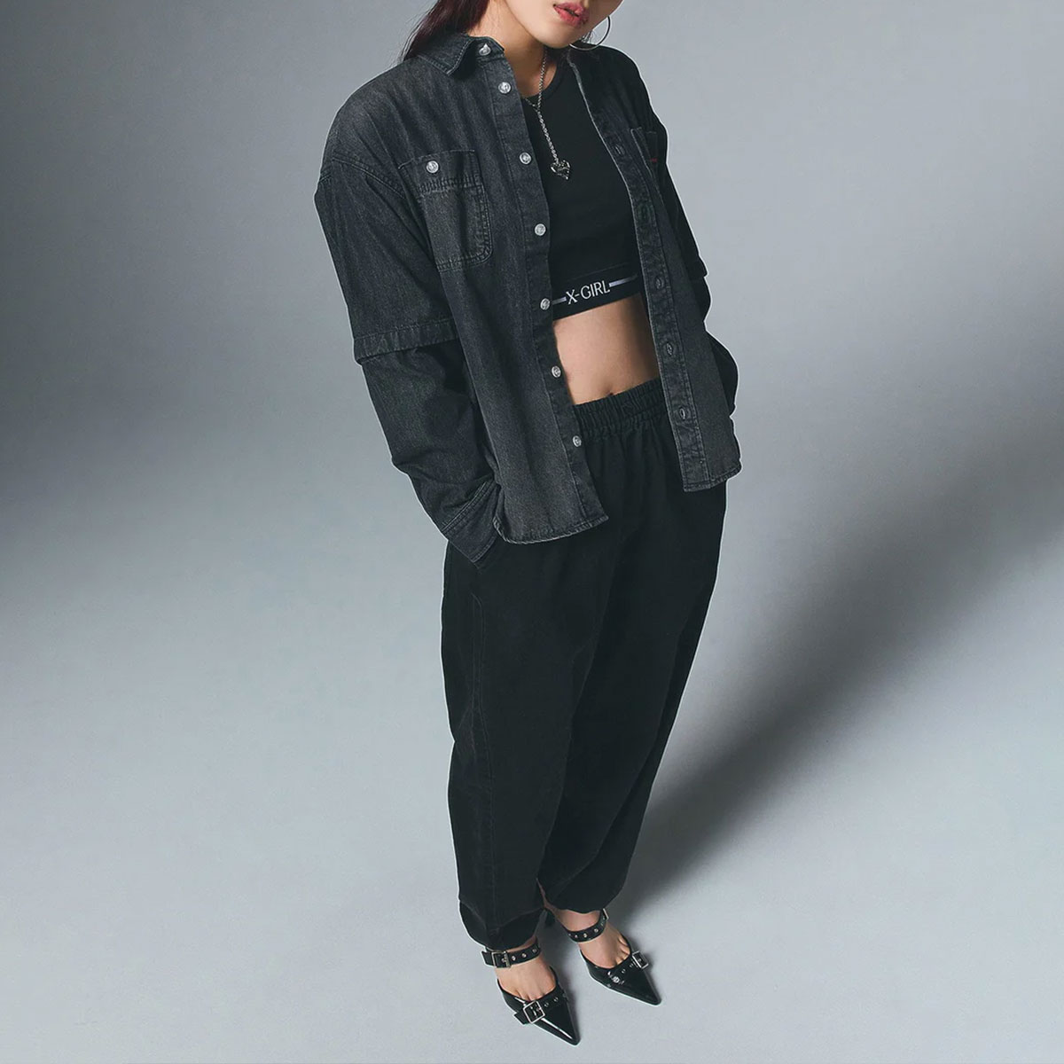 ��30%OFF ���ꥢ��󥹥�����ۥ��å��������� ���󥯥ȥå� �ȥåץ� �����åץɾ� ȩ���� ����ʡ� ��� ��3�� S M ���ȥ꡼�ȿ͵��֥��� X-GIRL ���� | LG AND STRIPE TANK T��105252013024��