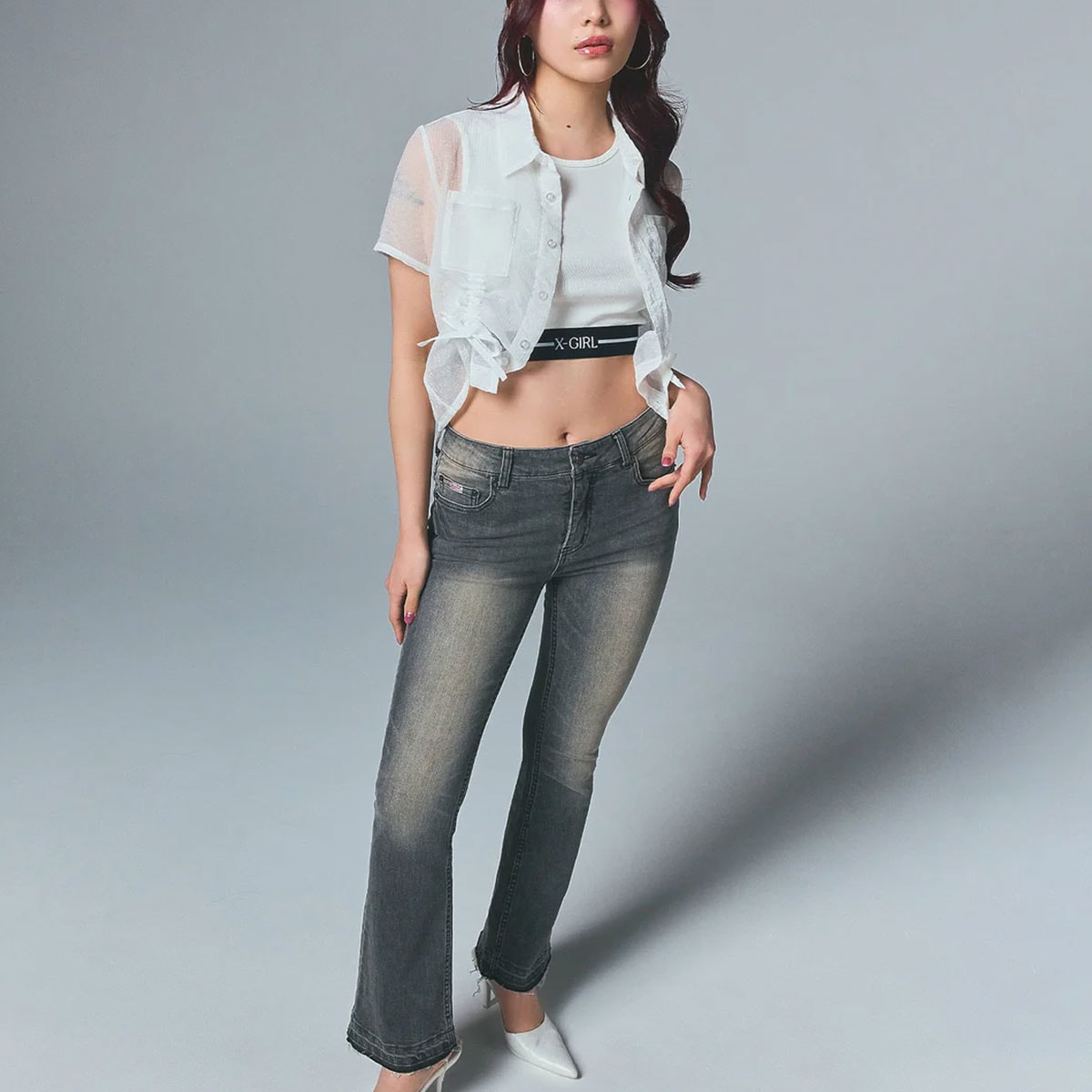 ��30%OFF ���ꥢ��󥹥�����ۥ��å��������� ���󥯥ȥå� �ȥåץ� �����åץɾ� ȩ���� ����ʡ� ��� ��3�� S M ���ȥ꡼�ȿ͵��֥��� X-GIRL ���� | LG AND STRIPE TANK T��105252013024��