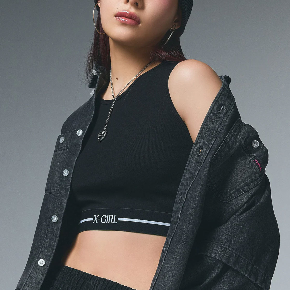 ��30%OFF ���ꥢ��󥹥�����ۥ��å��������� ���󥯥ȥå� �ȥåץ� �����åץɾ� ȩ���� ����ʡ� ��� ��3�� S M ���ȥ꡼�ȿ͵��֥��� X-GIRL ���� | LG AND STRIPE TANK T��105252013024��