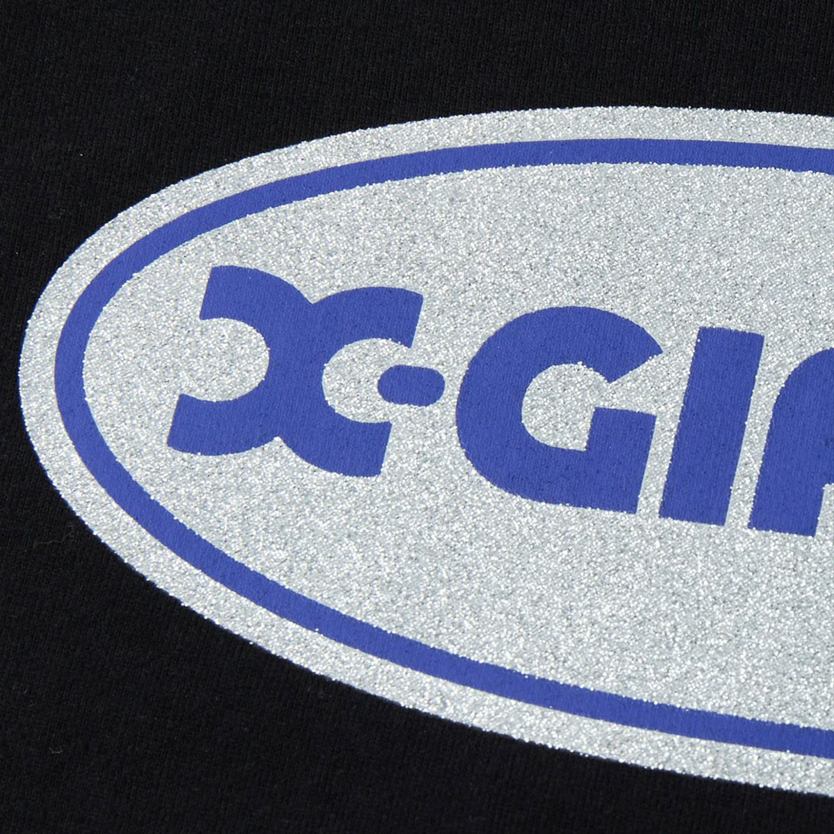 �ڿ��ե�����ۥ��å��������� ��ǥ����� ȾµT����� ���� ����ץ� ��2�� S M ���ȥ꡼�ȿ͵��֥��� X-GIRL ���� | NUMBER 1 GLITTER OVAL LOGO S/S TEE��105253011006��