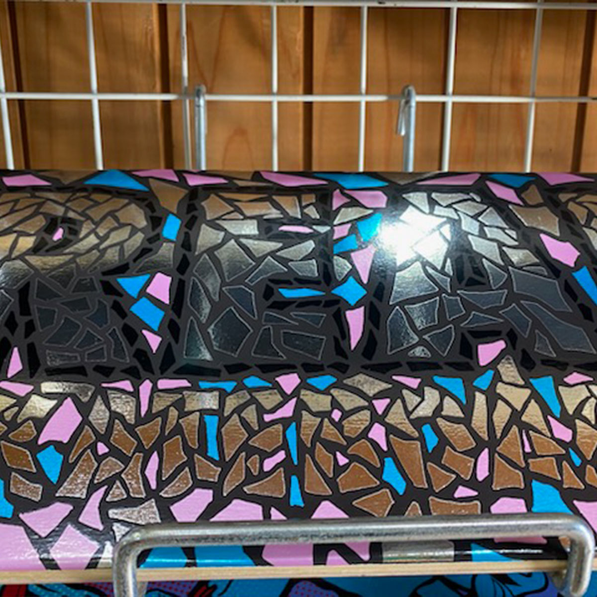 �ꥢ�� �������ȥܡ��� �����ܡ� ����ץ꡼��  7.3inc ���å� �Ҷ� �������ȥǥå� ���������� �͵��֥��� REAL SKATEBOARD | Mosaic Oval Foil��1102178508��