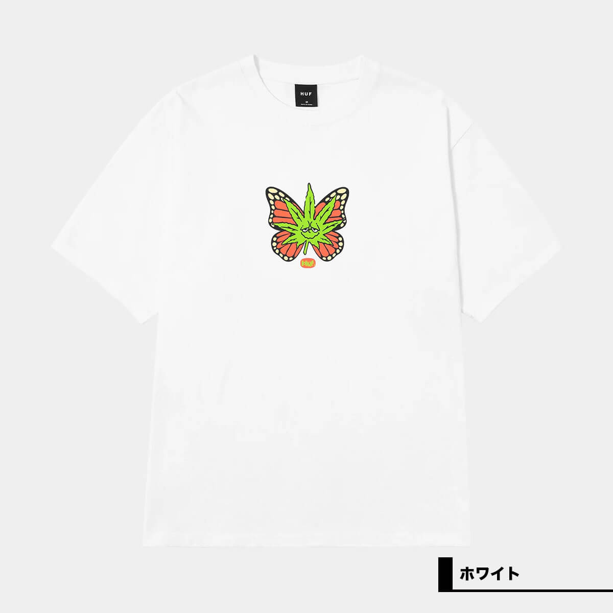 huf | GREEN BUDDERFLY TEE��TS02626��