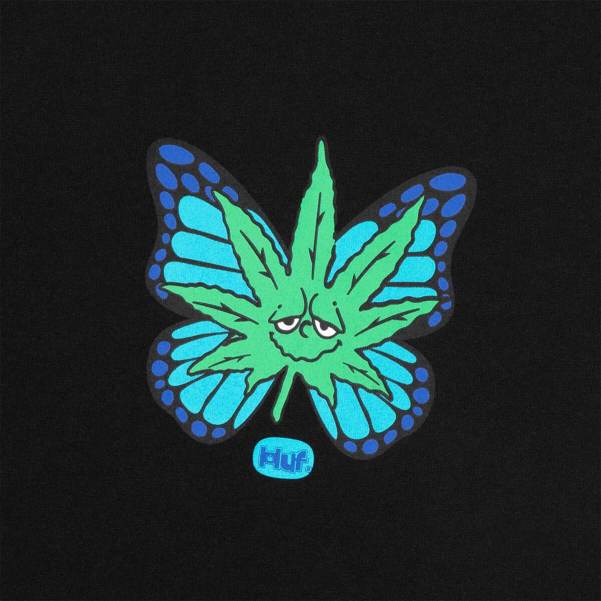 huf | GREEN BUDDERFLY TEE��TS02626��