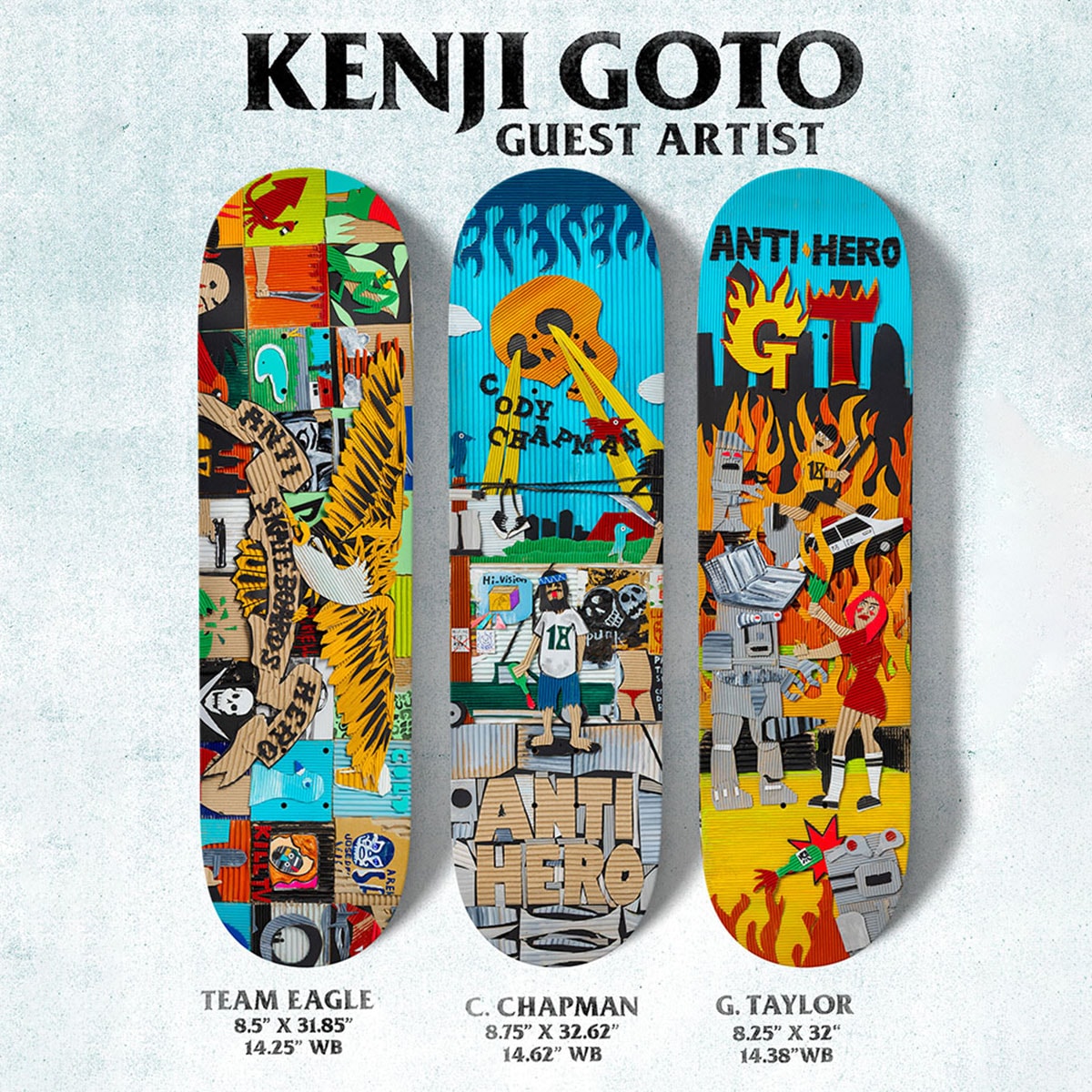 ANTI HERO | KENJI GOTO DECK Team Eagle / Cody Chapman��10020ZZ069��
