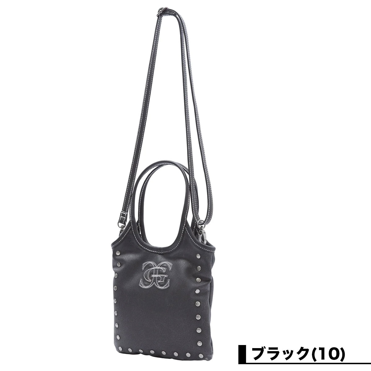 X-GIRL  | XG EMBLEM STUDDED 2WAY MINI BAG��105263053005��