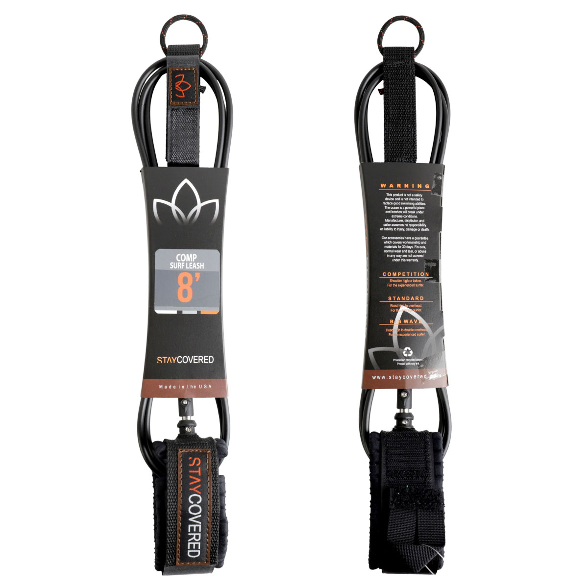 STAY COVERED | STAYCOVERD COMP SURF LEASH 8.0ft