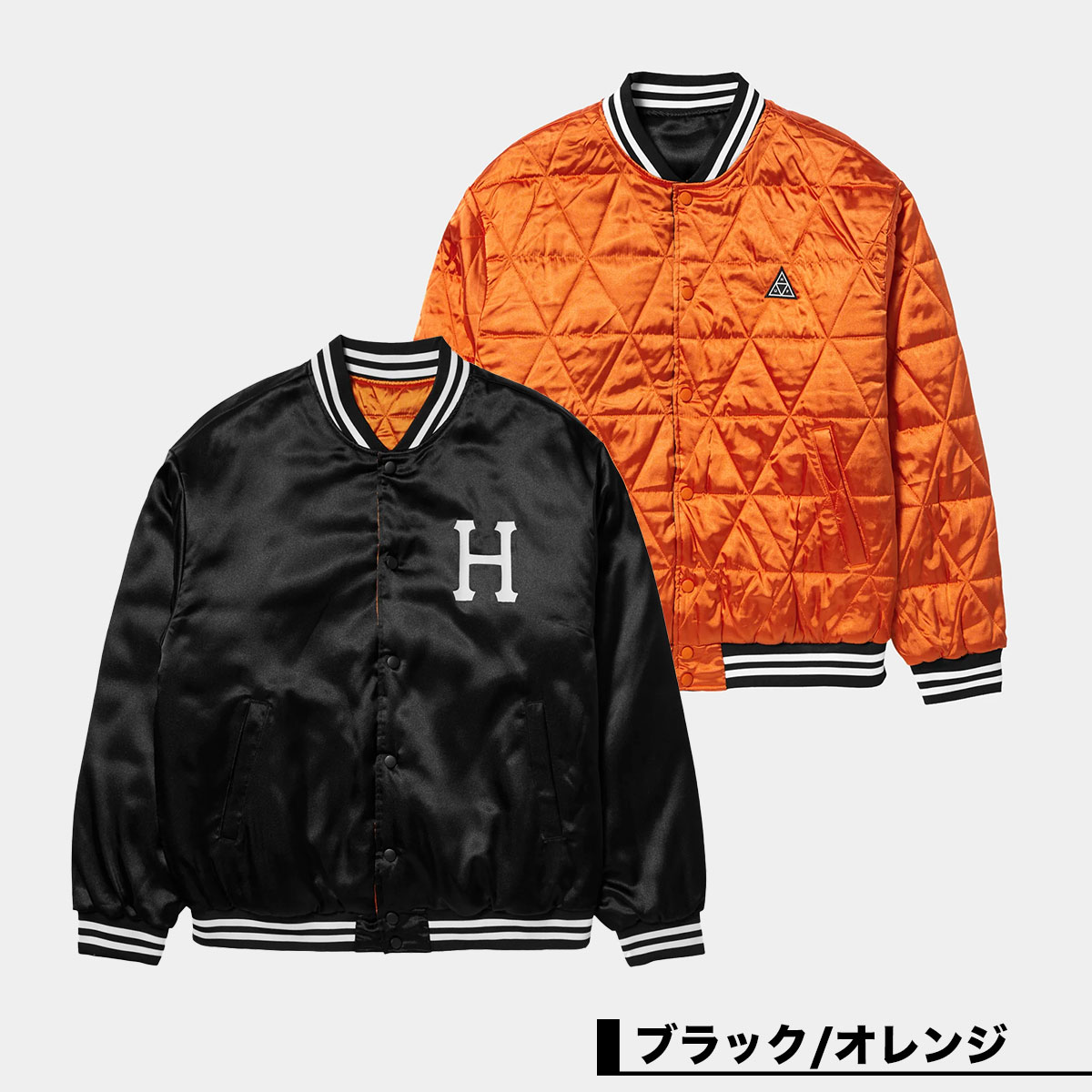 20%OFF ۥϥ HUF 㥱å С֥   ǥ ֥å L XL ܡ  ͵֥ | BACK 2 BACK REVERSIBLE JACKETJK004510tr