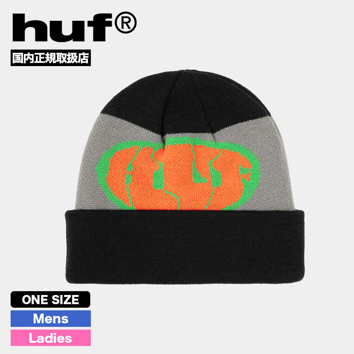 ��20%OFF ���ꥢ��󥹥������HUF �ϥ� ���եӡ��ˡ� �˥å�˹ ˹�� �֥�å� ���� �������ȥܡ��� ���������� �͵��֥��� ���� ���� 2025 | WARPED CUFF BEANIE��BN00184��