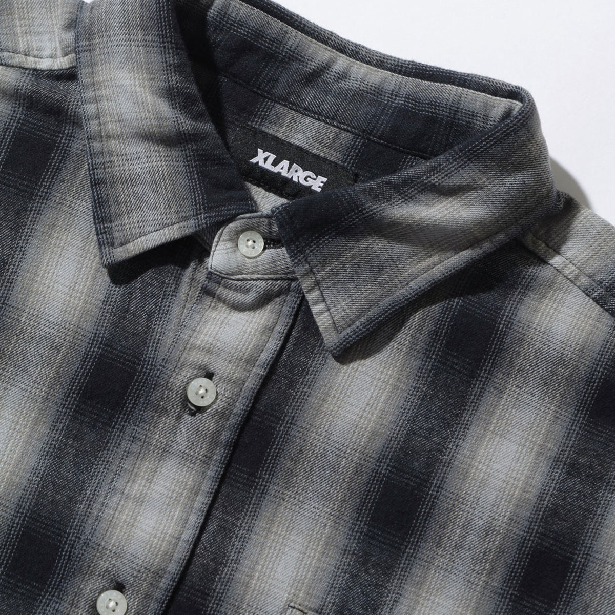 XLARGE | OVERDYED OMBRE CHECK SHIRT��101263014004��