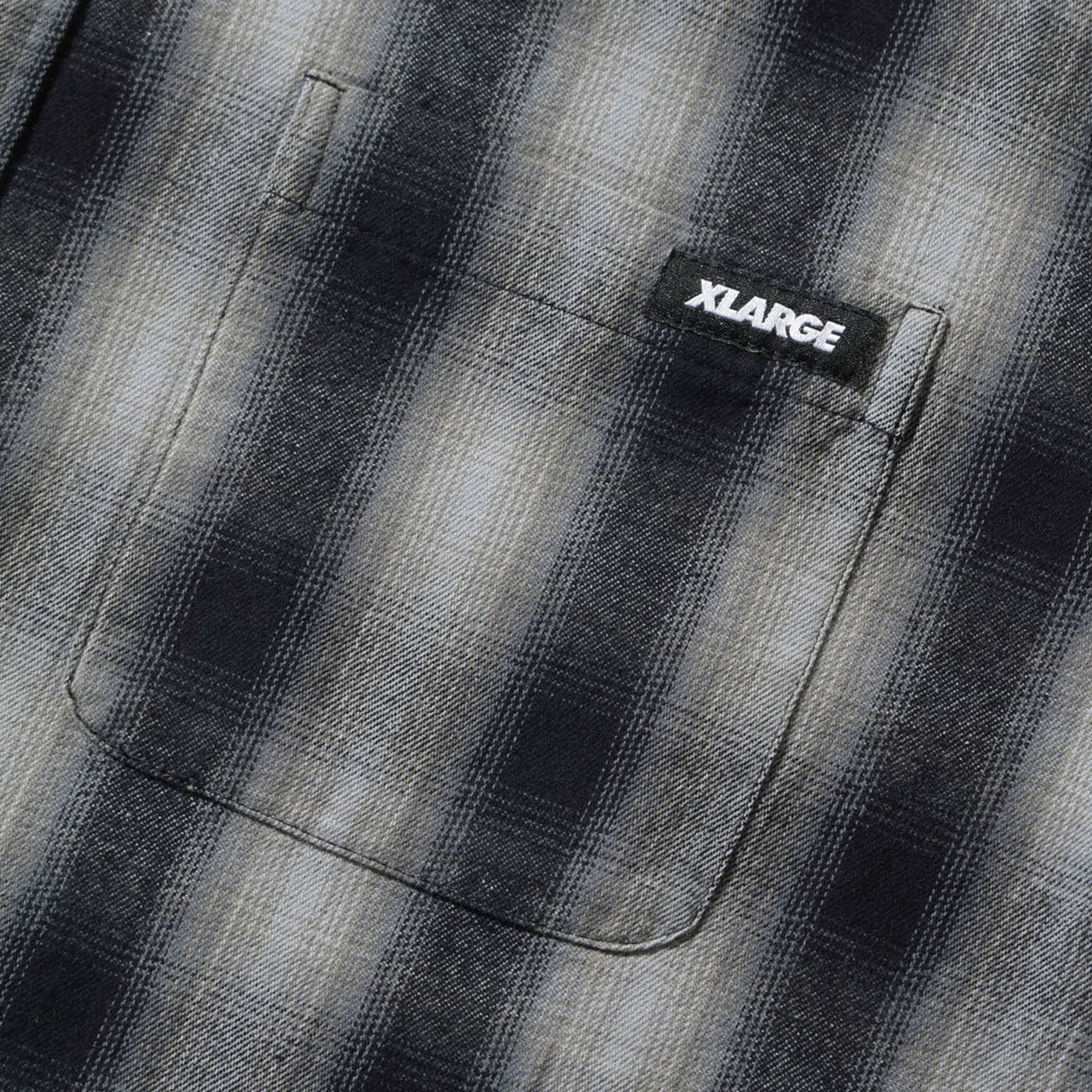 XLARGE | OVERDYED OMBRE CHECK SHIRT��101263014004��