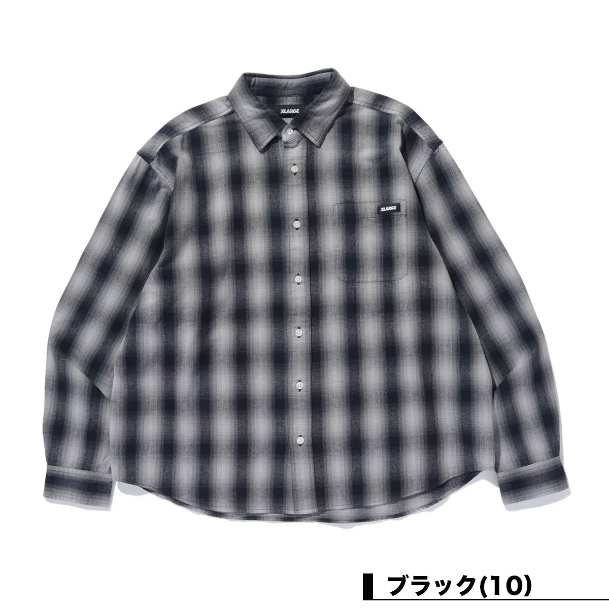 XLARGE | OVERDYED OMBRE CHECK SHIRT��101263014004��
