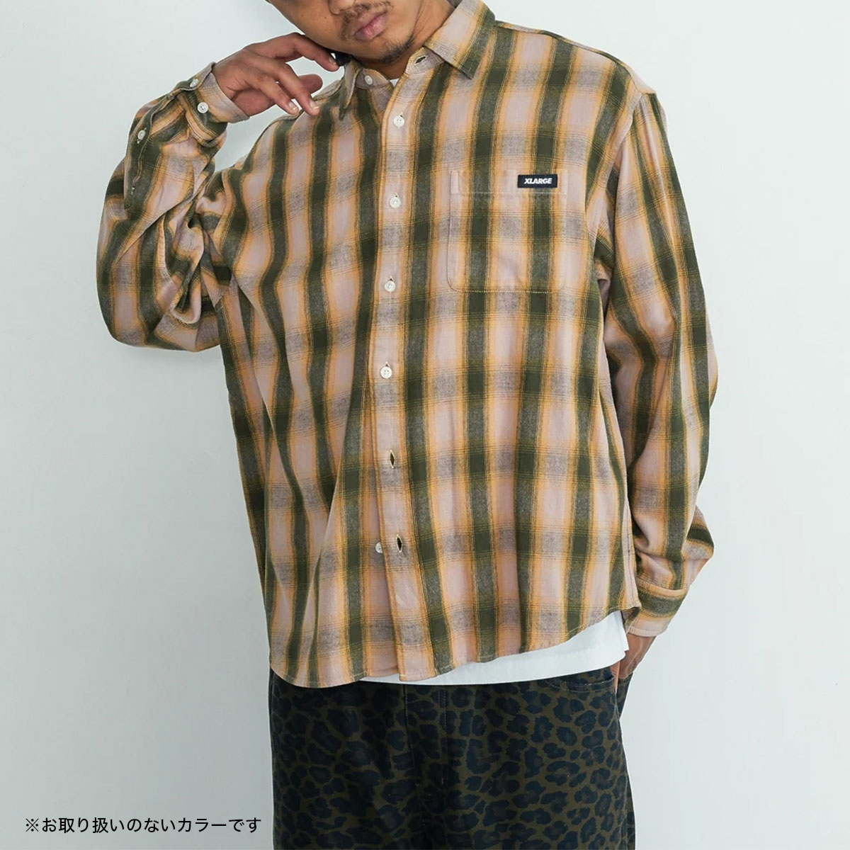 XLARGE | OVERDYED OMBRE CHECK SHIRT��101263014004��