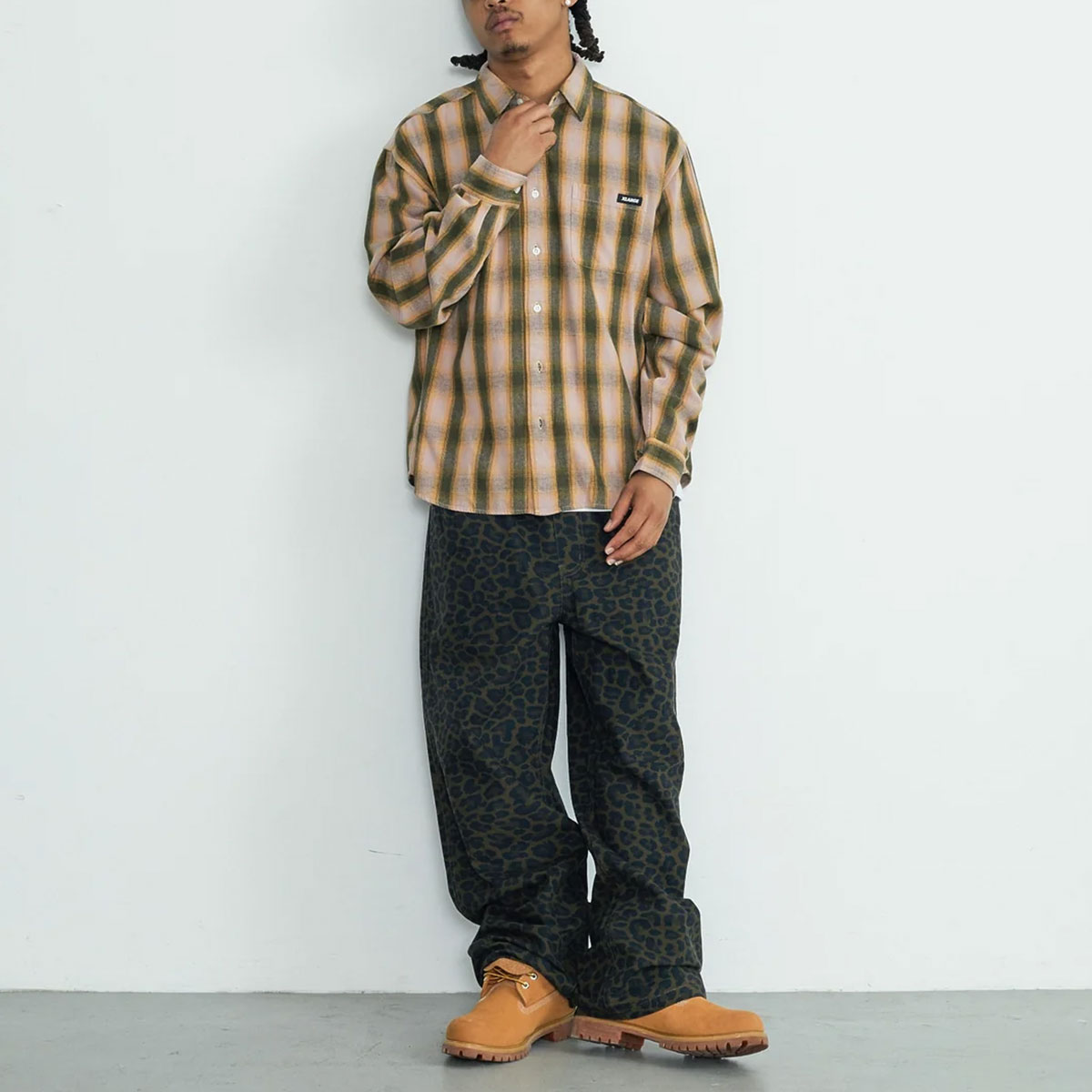 XLARGE | OVERDYED OMBRE CHECK SHIRT��101263014004��