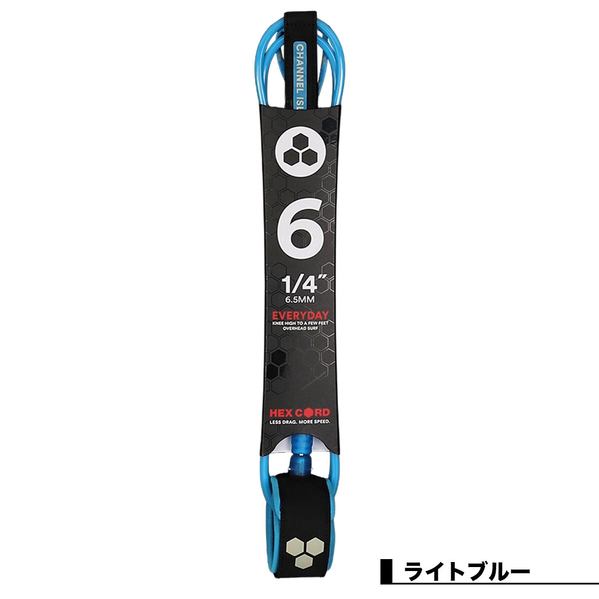 Channel Islands Surfboards  |  HEX EVERYDAY LEASH 6ft x 1/4inch��LSH-HEX��