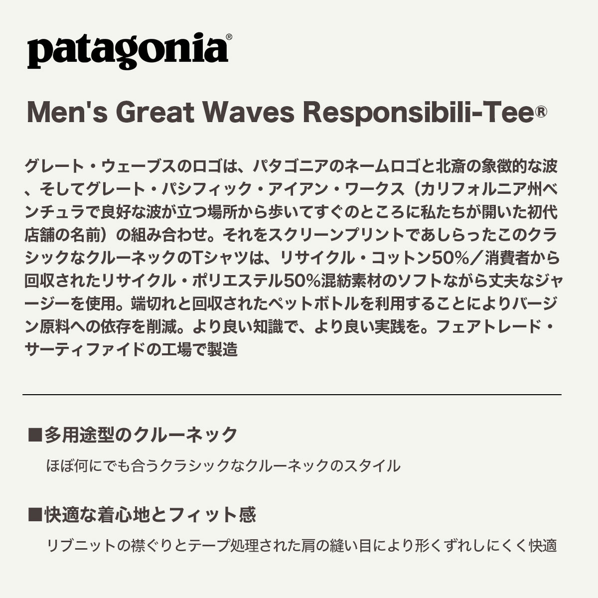 Patagonia  | Men's Great Waves Responsibili-Tee��37873��