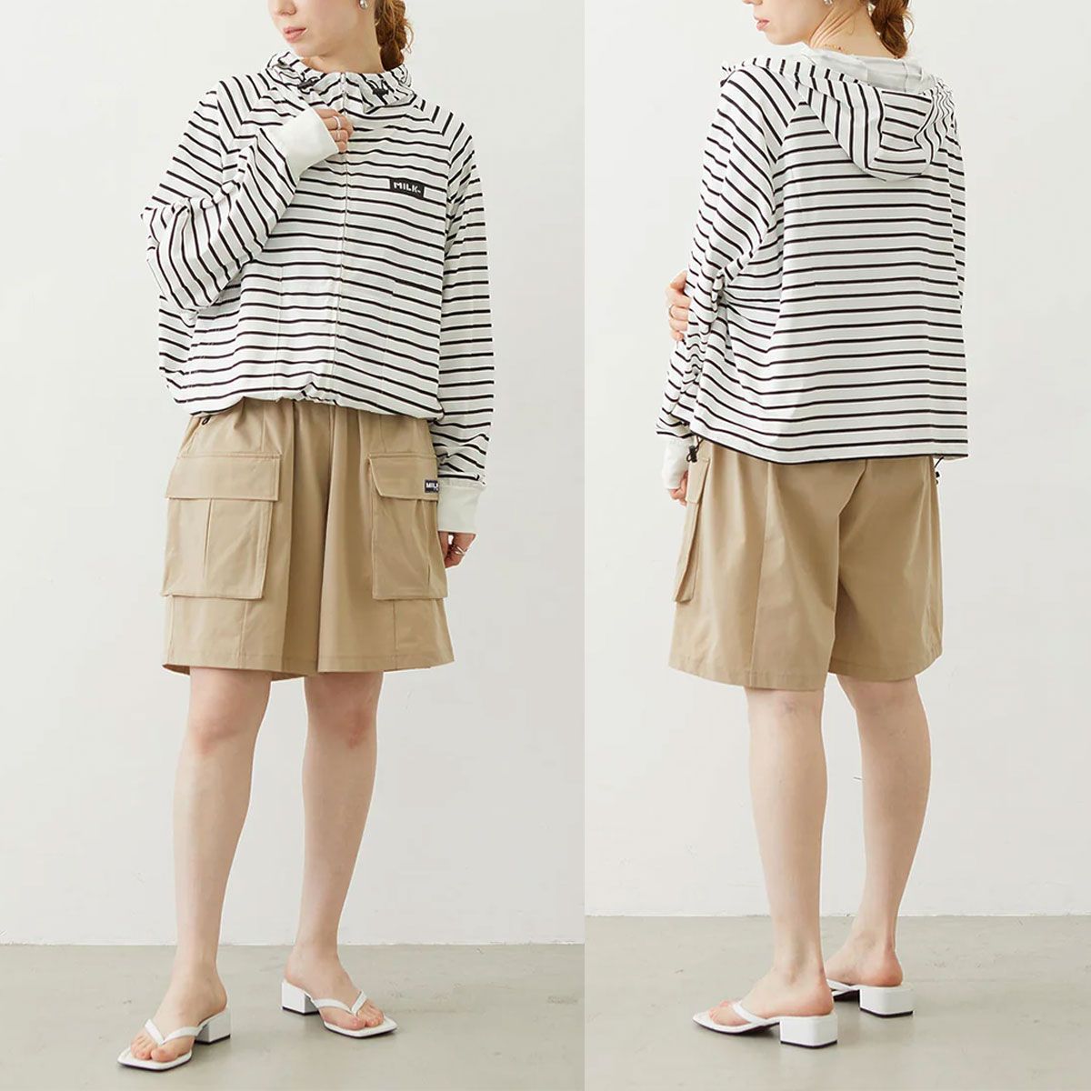 �ڥ��ޡ��������  MILKFED. | RASH GUARD ZIP HOOD��103262012001��