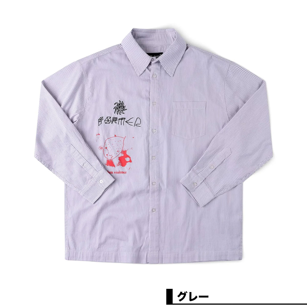FORMER  | DXD REYNOLDS STRIPE LS SHIRT��FSH-26224��