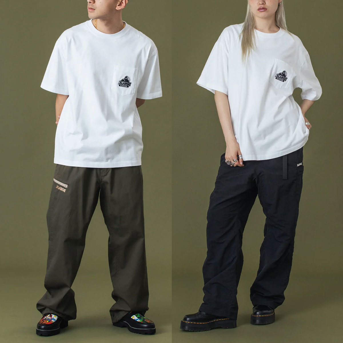 �ڿ��ե�����ۥ������ȥ�顼�� ��� ȾµT����� �ȥåץ� ���� ���� ����� �ɽ� �ݥ��å� ��4�� M L ���ȥ꡼�� �͵��֥��� XLARGE ���� 2025 ���� | SLANTED OG S/S POCKET TEE��101253011005��