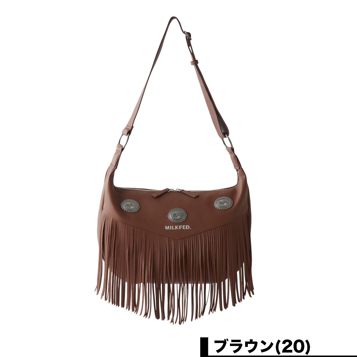 ��20%OFF ���ꥹ�ޥ�������ۥߥ륯�ե��� ��ǥ����� ���������Хå� �ե�� �ե����ʡ� ��¦��¦�ݥ��å� �͵��֥��� MILKFED. ���� ���� | FRINGE SHOULDER BAG��103251053004��