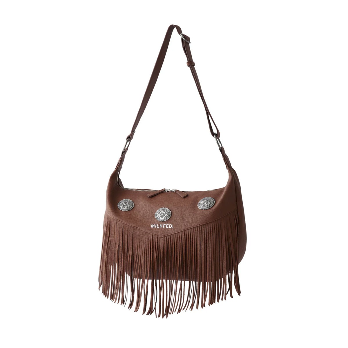 ��20%OFF ���ꥹ�ޥ�������ۥߥ륯�ե��� ��ǥ����� ���������Хå� �ե�� �ե����ʡ� ��¦��¦�ݥ��å� �͵��֥��� MILKFED. ���� ���� | FRINGE SHOULDER BAG��103251053004��