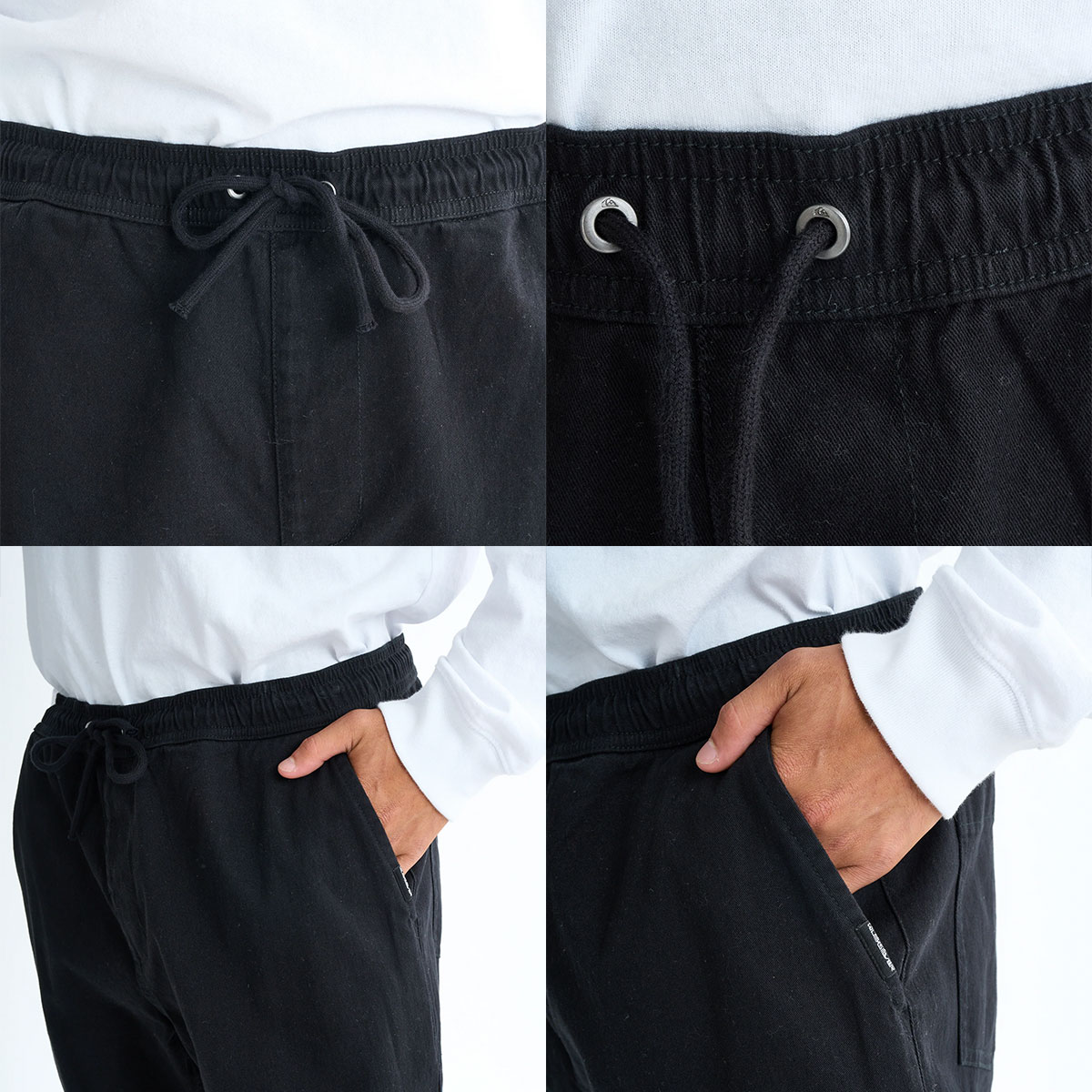 ��30%OFF ���ꥢ��󥹥������QUIKSILVER �����å�����С� ���  �ѥ�� �ܥȥ� ���ȥ�å� �������ȥ��� ��3�� M L �����ե��� �͵� �֥��� ���� | TAXER REGULAR TWILL PANT��EQYNP03328��