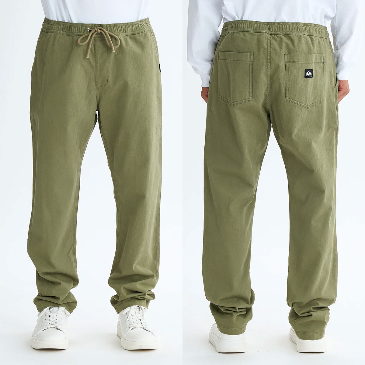 ��30%OFF ���ꥢ��󥹥������QUIKSILVER �����å�����С� ���  �ѥ�� �ܥȥ� ���ȥ�å� �������ȥ��� ��3�� M L �����ե��� �͵� �֥��� ���� | TAXER REGULAR TWILL PANT��EQYNP03328��