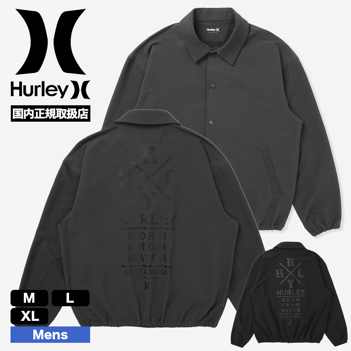 HURLEY |  HURLEY WOVEN HRY OS COACH JACKET��MCJK262038��