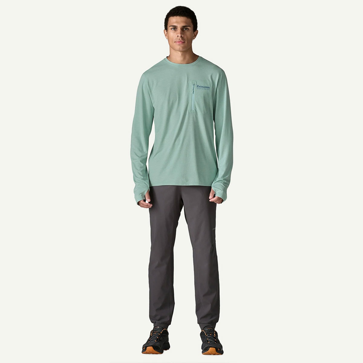 Patagonia | Men's Long-Sleeved Capilene Cool Sun Shirt - Water People Banner��44931��