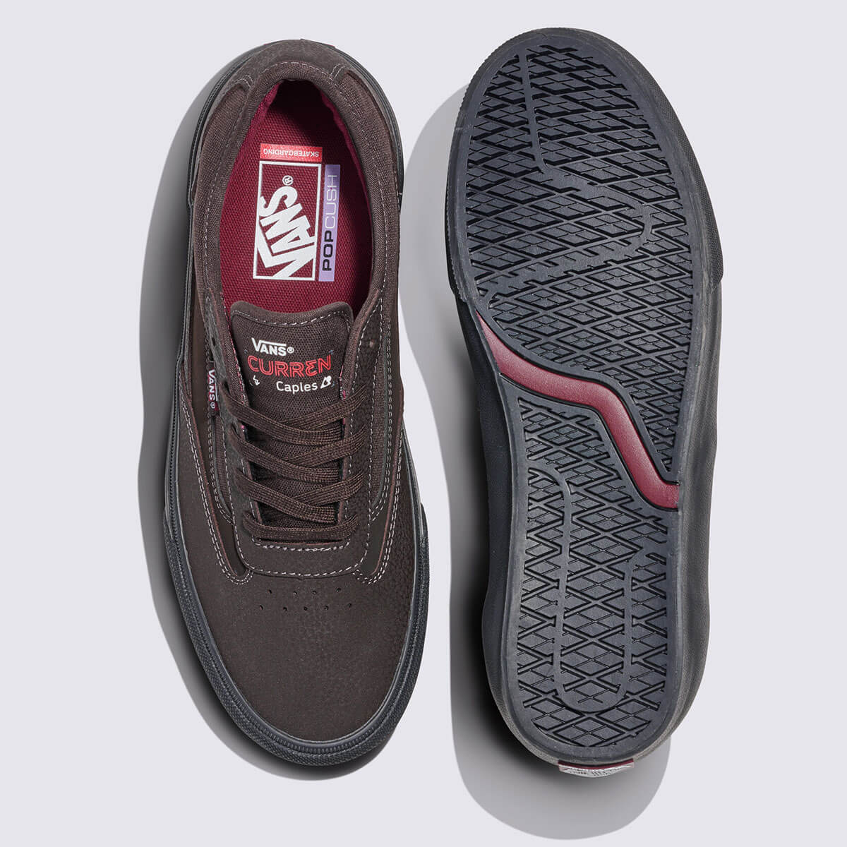 VANS ������ �Х� ���ˡ����� ��� ����󡦥����ץ륺 �饷���ͥ��㡼��ǥ� 26.0 26.5 27.0 27.5 28.0cm �֥饦�� �������塼 ���������� �͵��֥��� ���� | Skate Curren Caples��VN000D85DRB��