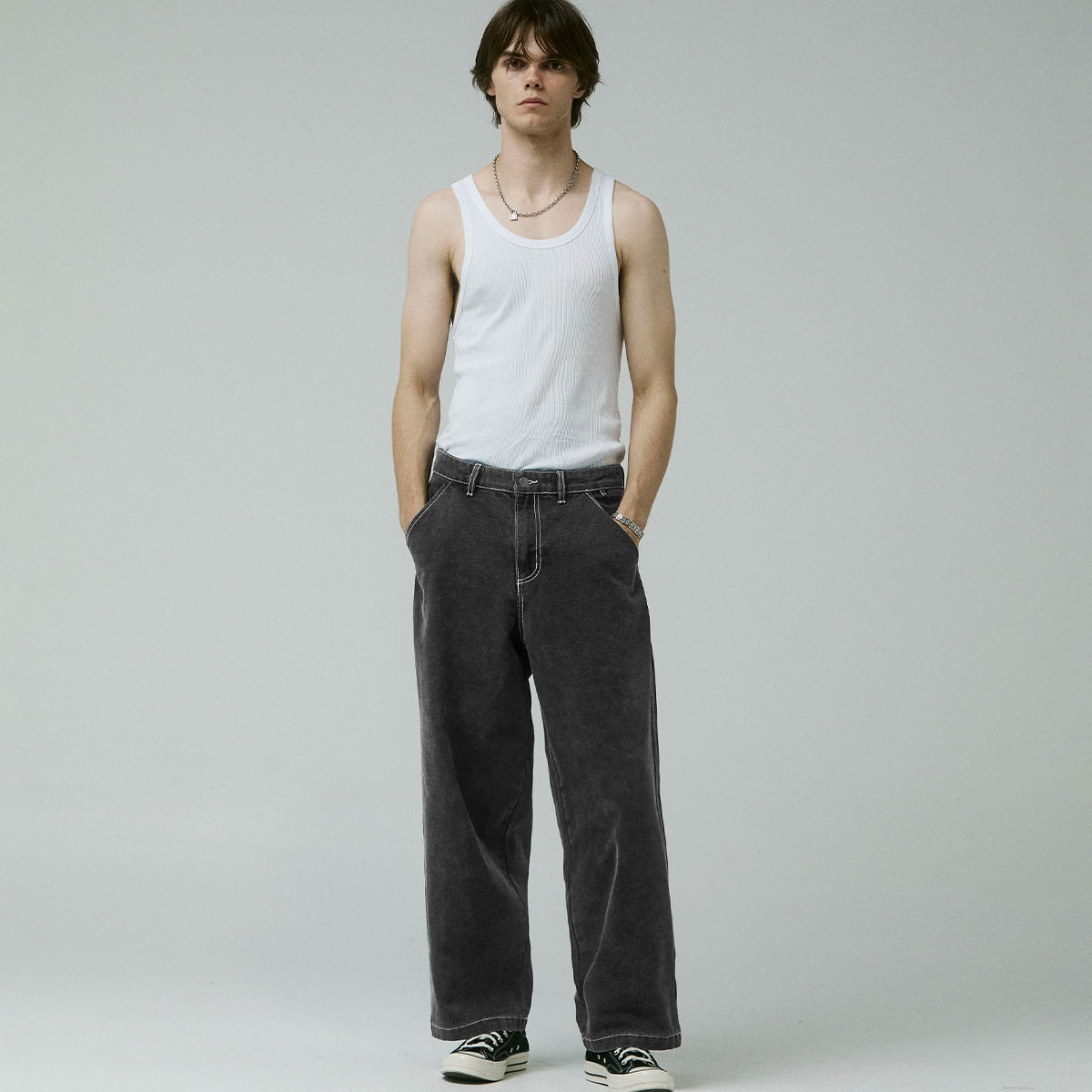 �ե����ޡ� ��� �ǥ˥�ѥ�� 30 32inchi �����ե��� �����ȥɥ� ���ȥ꡼�� �͵� �֥��� FORMER ���� | REYNOLDS FLATLINE DENIM PANT��FPA-25303��