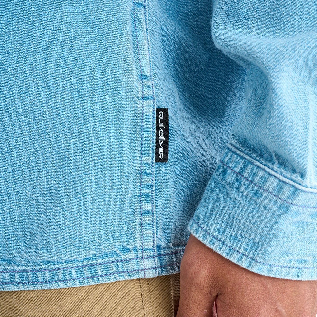 ��30%OFF ���ꥢ��󥹥������QUIKSILVER �����å�����С� ��� Ĺµ �ǥ˥ॷ��� ���� ����ץ� �ݥ��å� M L �����ե��� �͵� �֥��� ���� | BOZEMAN DENIM LS SHIRT��EQYWT04644��