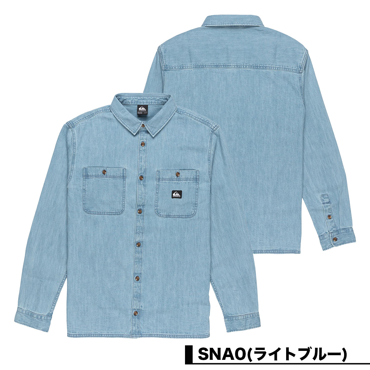 ��30%OFF ���ꥢ��󥹥������QUIKSILVER �����å�����С� ��� Ĺµ �ǥ˥ॷ��� ���� ����ץ� �ݥ��å� M L �����ե��� �͵� �֥��� ���� | BOZEMAN DENIM LS SHIRT��EQYWT04644��