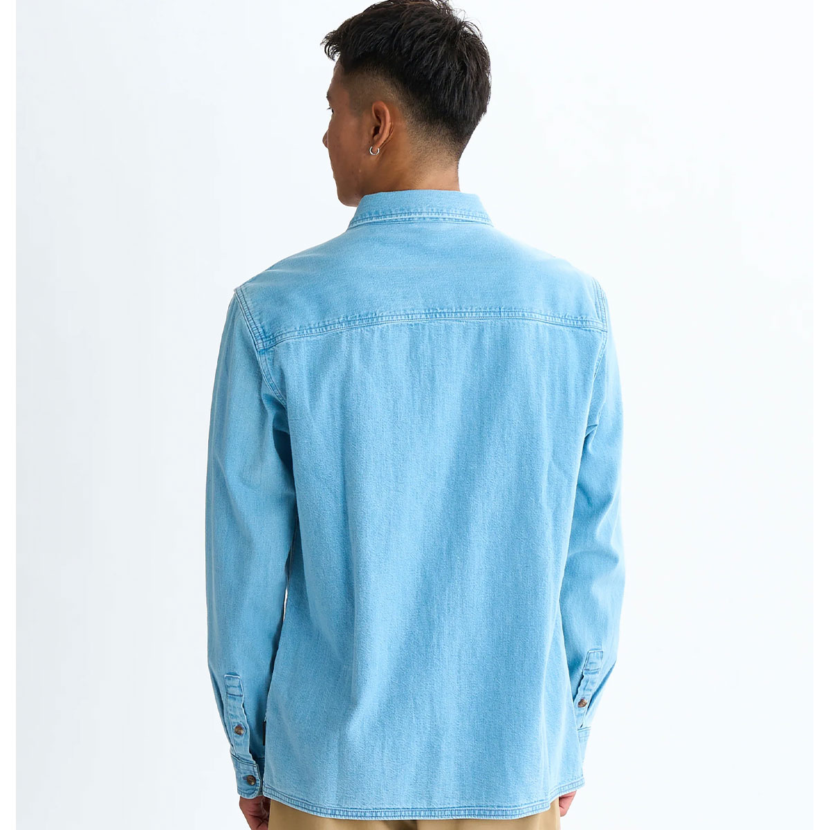 ��30%OFF ���ꥢ��󥹥������QUIKSILVER �����å�����С� ��� Ĺµ �ǥ˥ॷ��� ���� ����ץ� �ݥ��å� M L �����ե��� �͵� �֥��� ���� | BOZEMAN DENIM LS SHIRT��EQYWT04644��