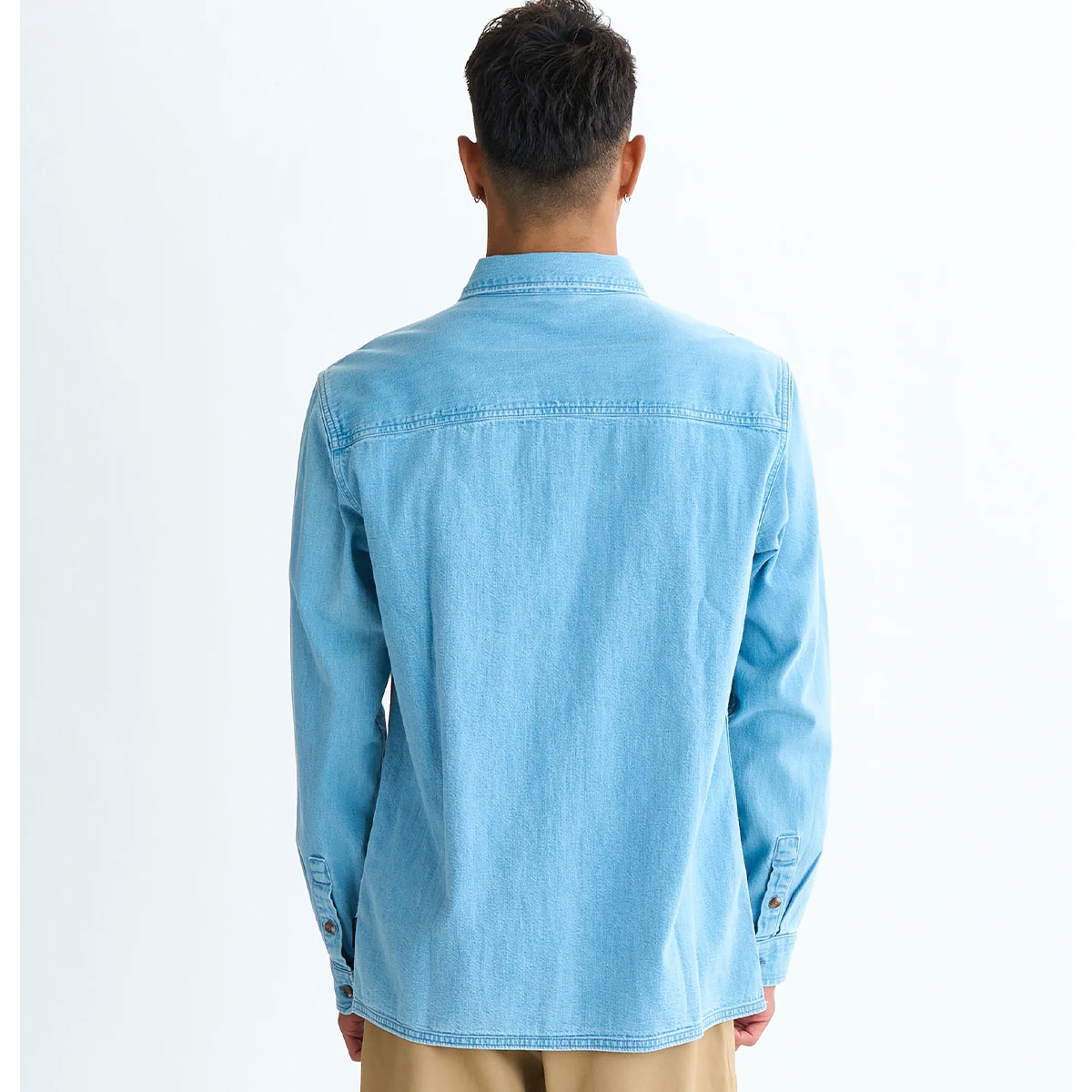 ��30%OFF ���ꥢ��󥹥������QUIKSILVER �����å�����С� ��� Ĺµ �ǥ˥ॷ��� ���� ����ץ� �ݥ��å� M L �����ե��� �͵� �֥��� ���� | BOZEMAN DENIM LS SHIRT��EQYWT04644��