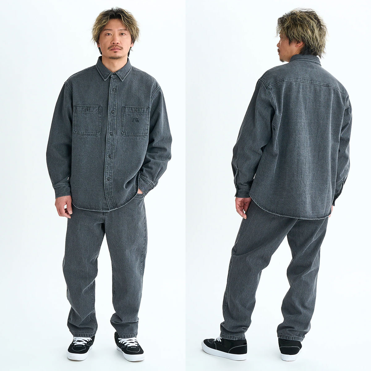 ��30%OFF ���ꥢ��󥹥������QUIKSILVER �����å�����С� ���  ������ �ǥ˥�ѥ�� �ܥȥ� ���� ���� �ɽ� ��2�� L �����ե��� �͵� �֥��� ���� | DENIM WASH PANT��QPT254006��