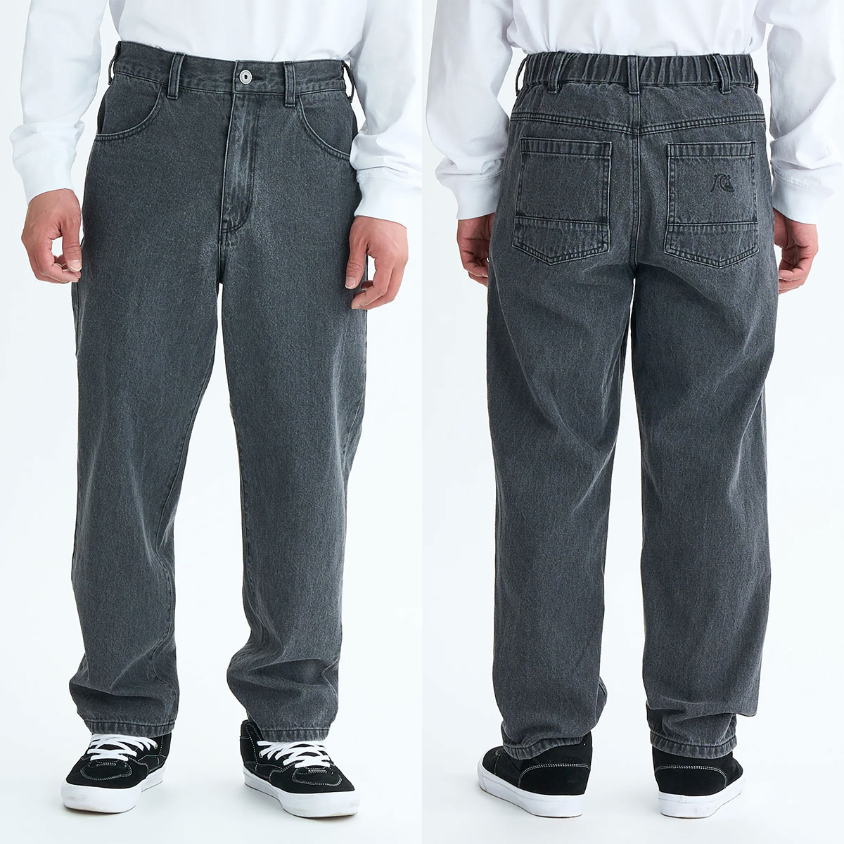 ��30%OFF ���ꥢ��󥹥������QUIKSILVER �����å�����С� ���  ������ �ǥ˥�ѥ�� �ܥȥ� ���� ���� �ɽ� ��2�� L �����ե��� �͵� �֥��� ���� | DENIM WASH PANT��QPT254006��