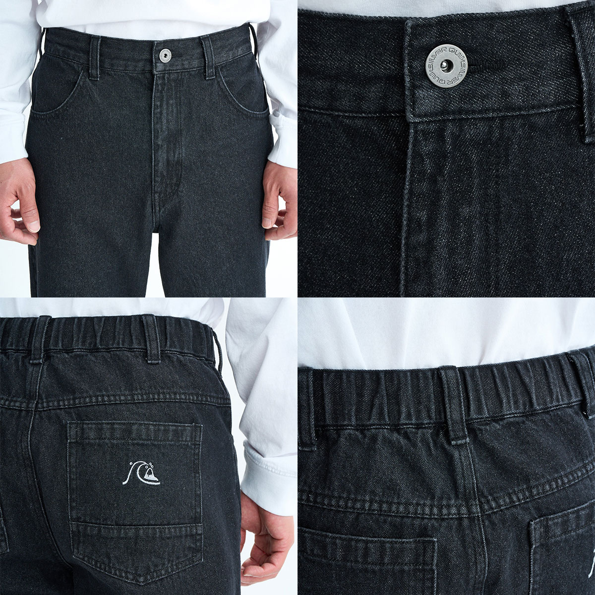 ��30%OFF ���ꥢ��󥹥������QUIKSILVER �����å�����С� ���  ������ �ǥ˥�ѥ�� �ܥȥ� ���� ���� �ɽ� ��2�� L �����ե��� �͵� �֥��� ���� | DENIM WASH PANT��QPT254006��