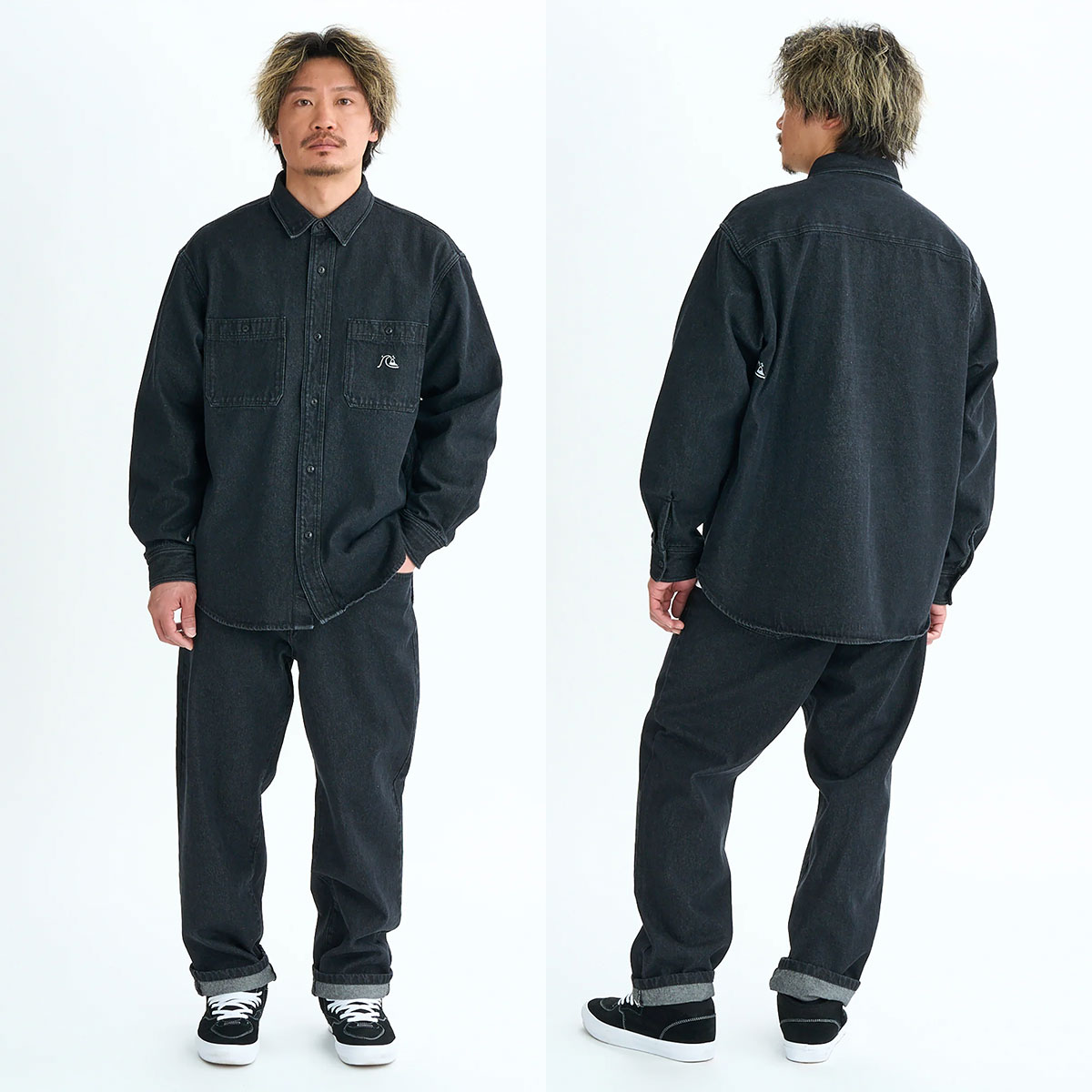 ��30%OFF ���ꥢ��󥹥������QUIKSILVER �����å�����С� ���  ������ �ǥ˥�ѥ�� �ܥȥ� ���� ���� �ɽ� ��2�� L �����ե��� �͵� �֥��� ���� | DENIM WASH PANT��QPT254006��