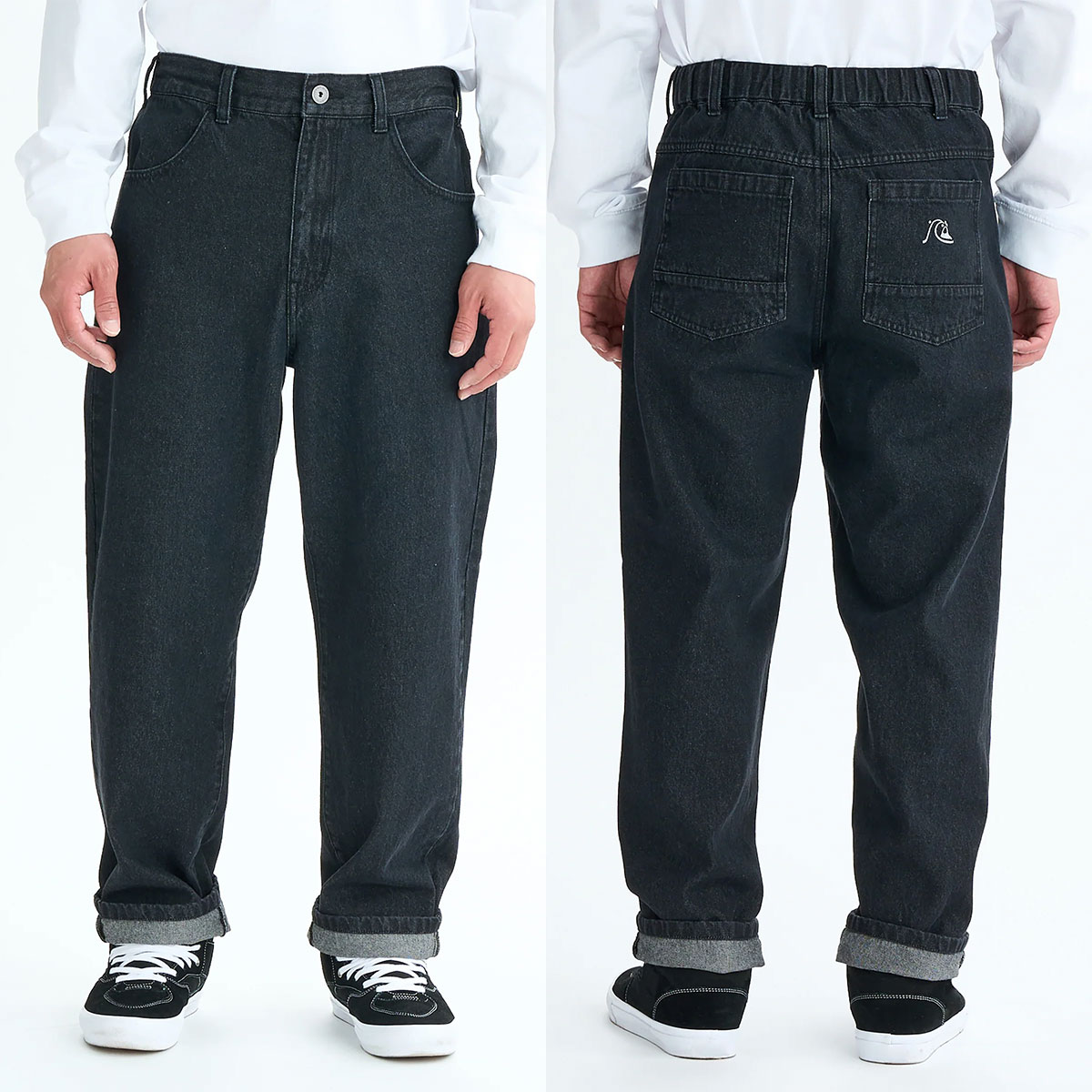 ��30%OFF ���ꥢ��󥹥������QUIKSILVER �����å�����С� ���  ������ �ǥ˥�ѥ�� �ܥȥ� ���� ���� �ɽ� ��2�� L �����ե��� �͵� �֥��� ���� | DENIM WASH PANT��QPT254006��